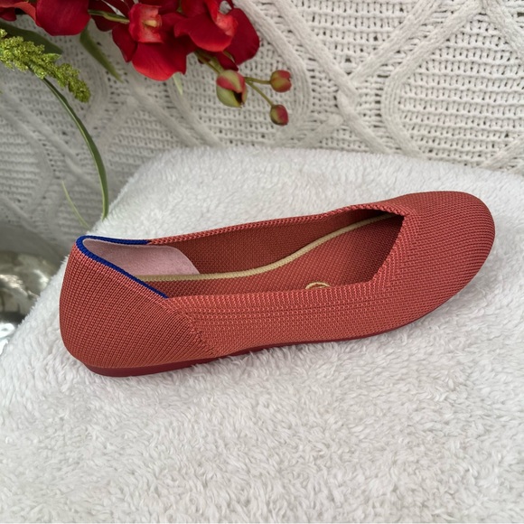 ROTHY'S | Pink Persimmon Retired Marina Round Toe Sustainable Flats - Picture 9 of 15